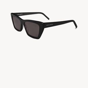 Saint Laurent Black Geometric Sunglasses